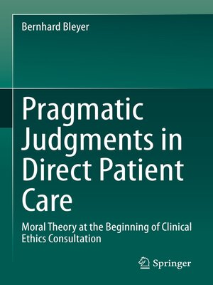 cover image of Pragmatic Judgments in Direct Patient Care